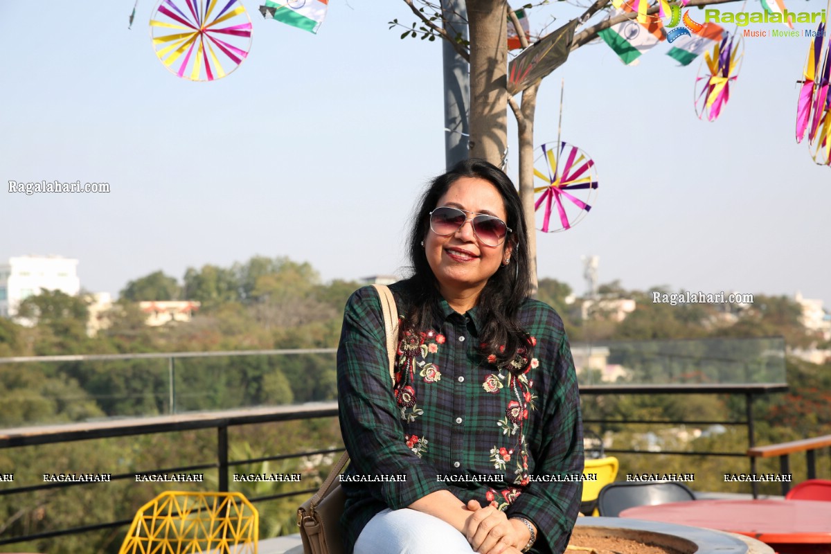 Lions Club of Hyderabad Petals Sankranti Kite Flying at Fat Pigeon