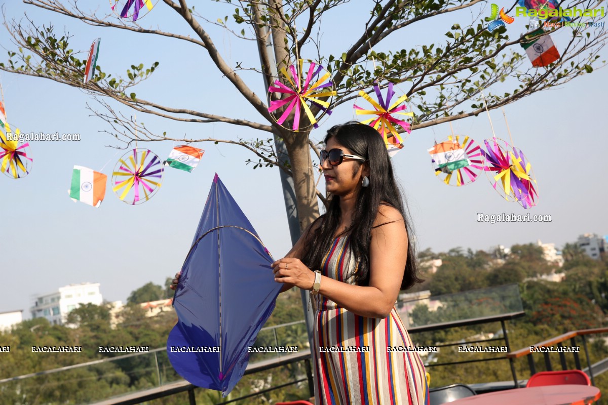 Lions Club of Hyderabad Petals Sankranti Kite Flying at Fat Pigeon