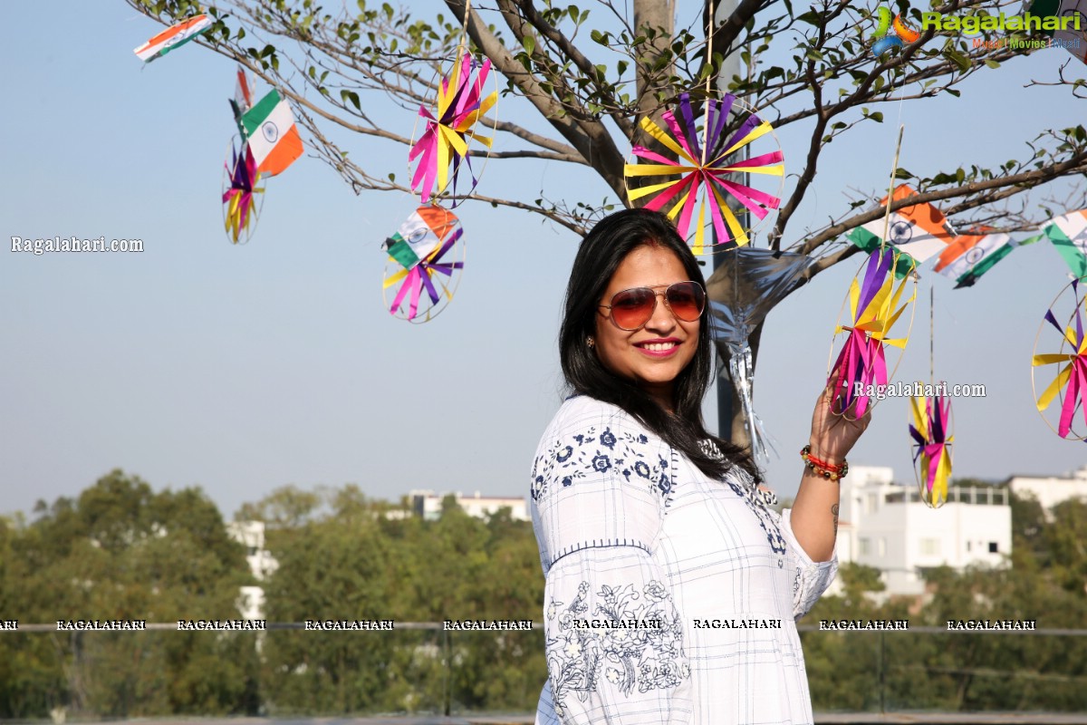 Lions Club of Hyderabad Petals Sankranti Kite Flying at Fat Pigeon