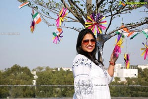 Lions Club of Hyderabad Petals Kite Flying at Fat Pigeon