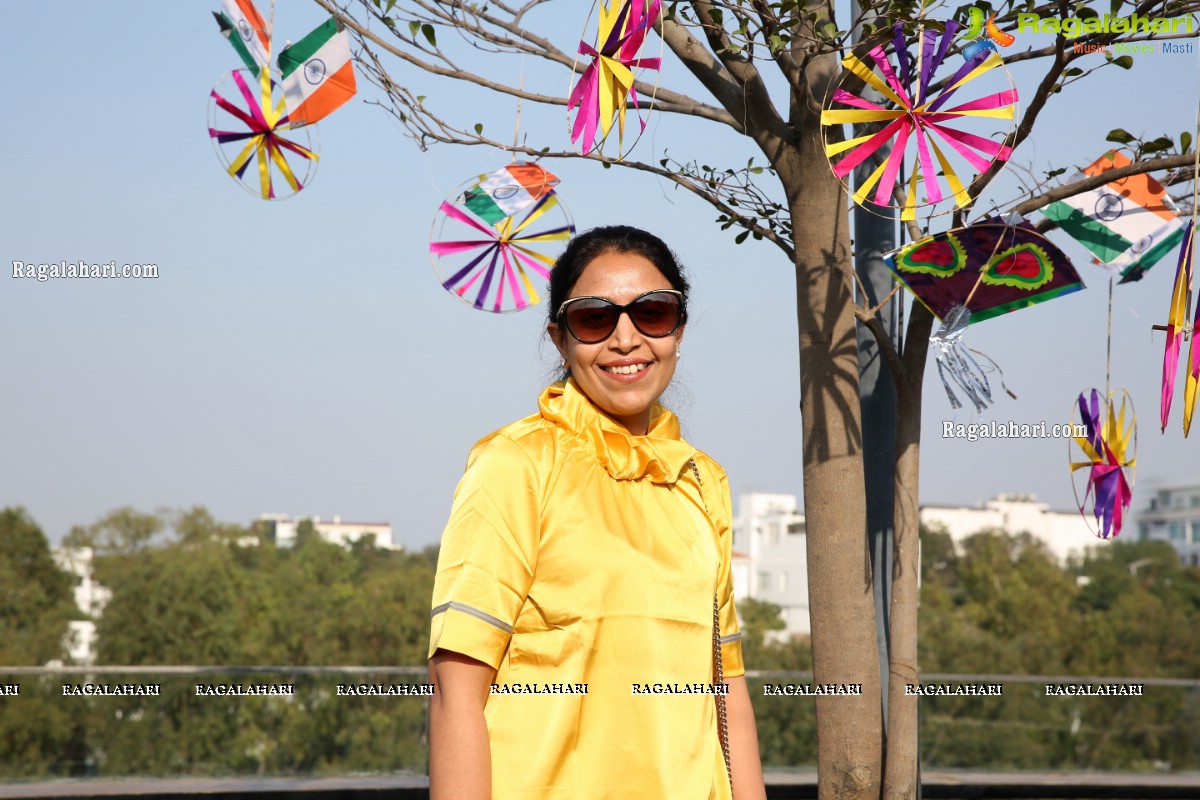 Lions Club of Hyderabad Petals Sankranti Kite Flying at Fat Pigeon