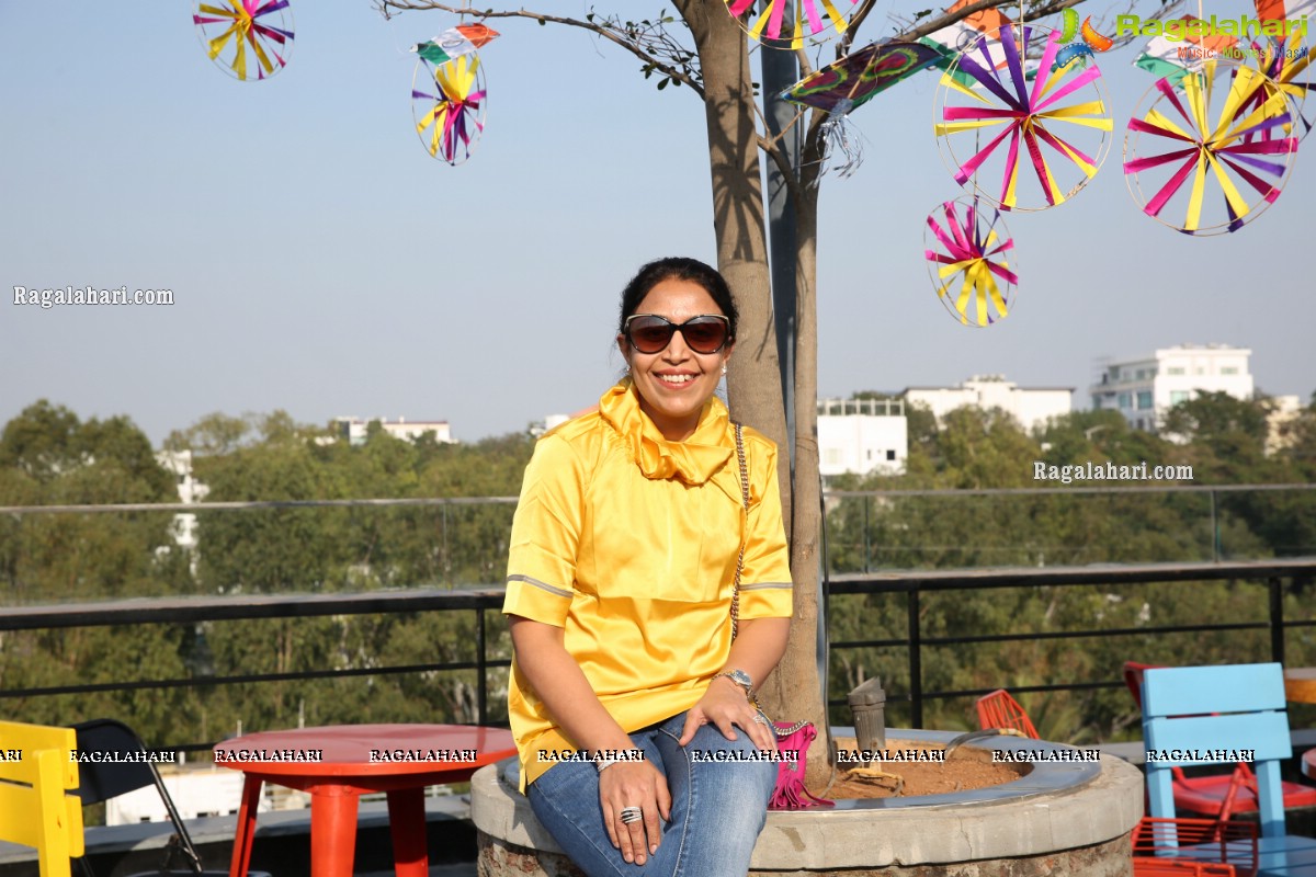 Lions Club of Hyderabad Petals Sankranti Kite Flying at Fat Pigeon