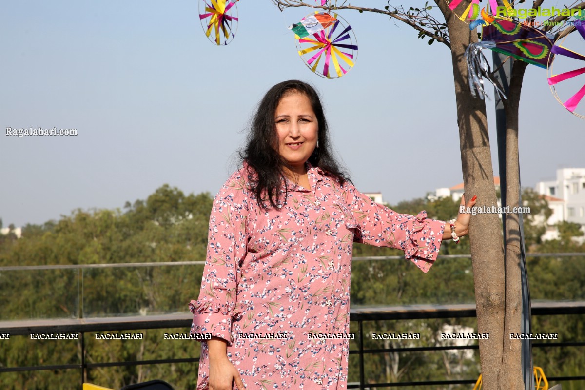 Lions Club of Hyderabad Petals Sankranti Kite Flying at Fat Pigeon