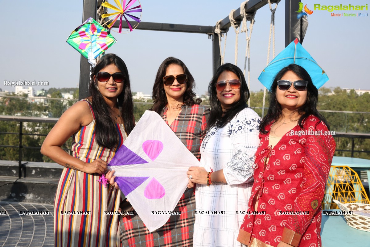 Lions Club of Hyderabad Petals Sankranti Kite Flying at Fat Pigeon