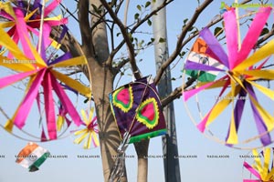 Lions Club of Hyderabad Petals Kite Flying at Fat Pigeon