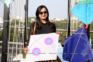 Lions Club of Hyderabad Petals Kite Flying at Fat Pigeon