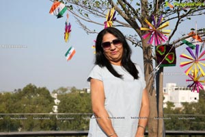 Lions Club of Hyderabad Petals Kite Flying at Fat Pigeon