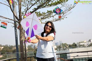 Lions Club of Hyderabad Petals Kite Flying at Fat Pigeon