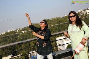 Lions Club of Hyderabad Petals Kite Flying at Fat Pigeon