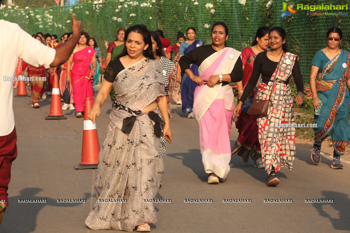 Taneira & Pinkathon's First Saree Run in Hyderabad