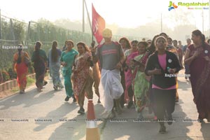 Taneira & Pinkathon's First Saree Run in Hyderabad