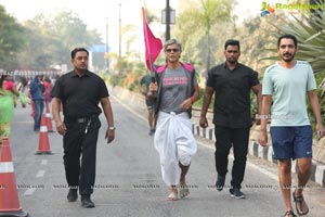 Taneira & Pinkathon's First Saree Run in Hyderabad