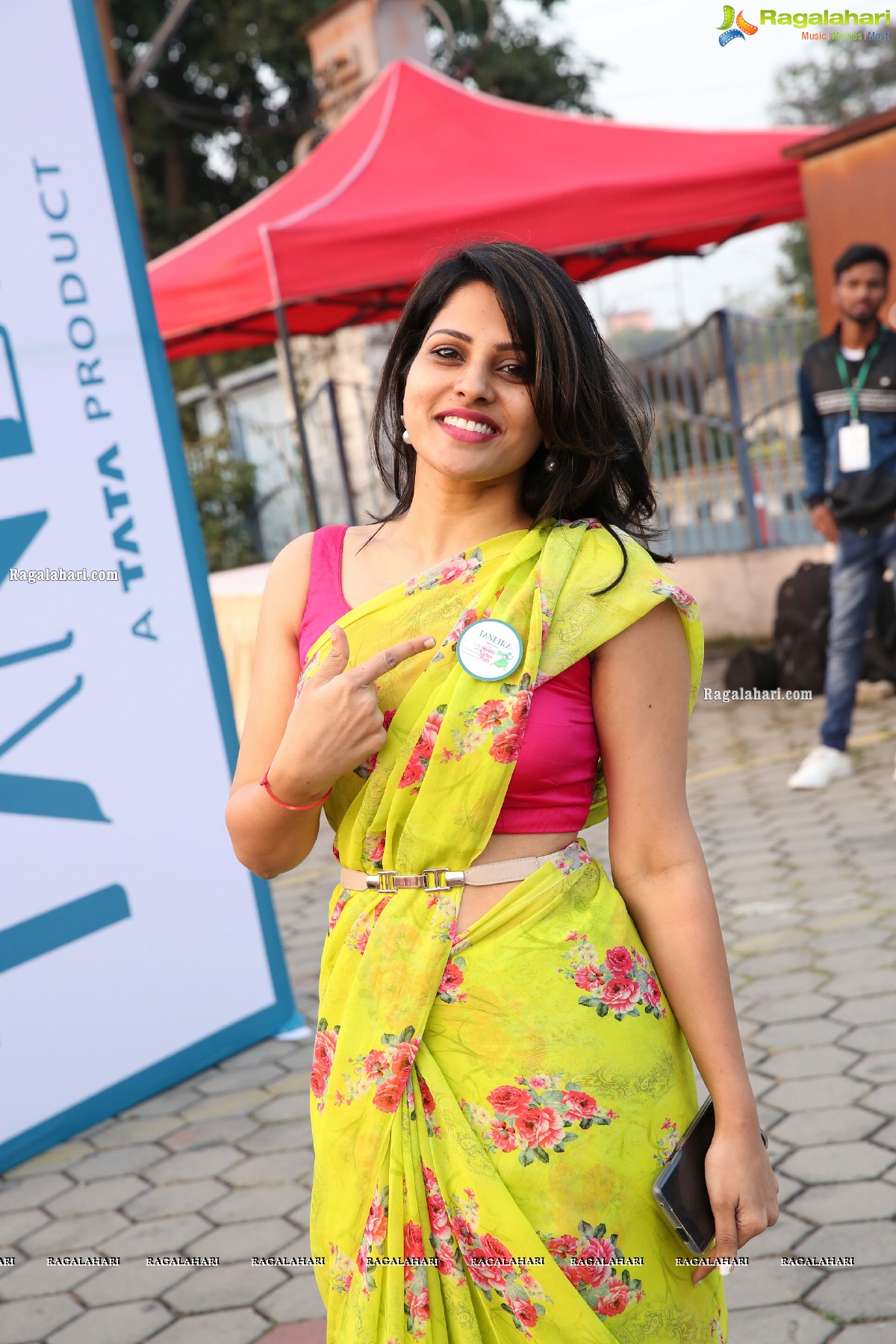 Taneira & Pinkathon's First Saree Run in Hyderabad