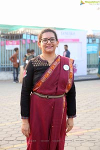 Taneira & Pinkathon's First Saree Run in Hyderabad