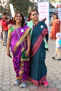 Taneira & Pinkathon's First Saree Run in Hyderabad