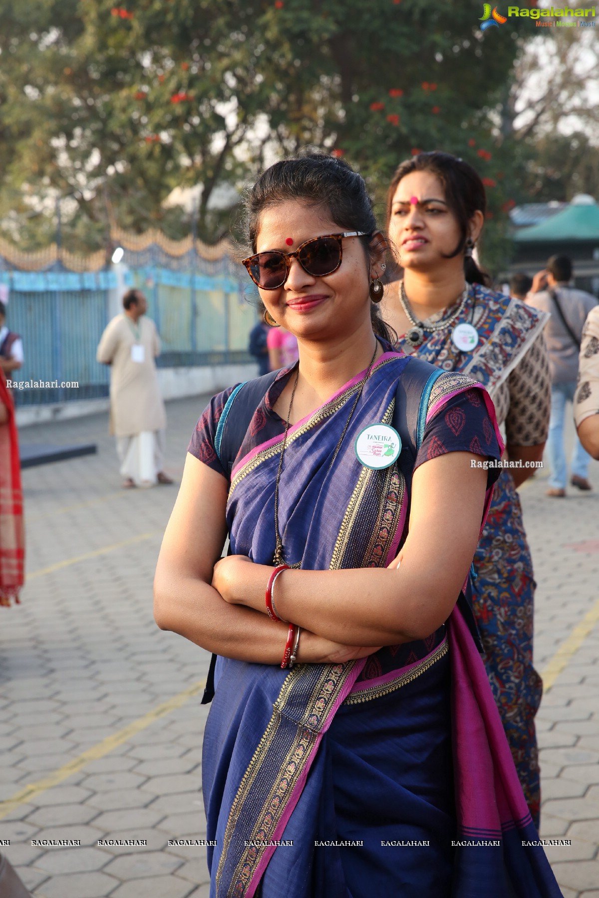 Taneira & Pinkathon's First Saree Run in Hyderabad