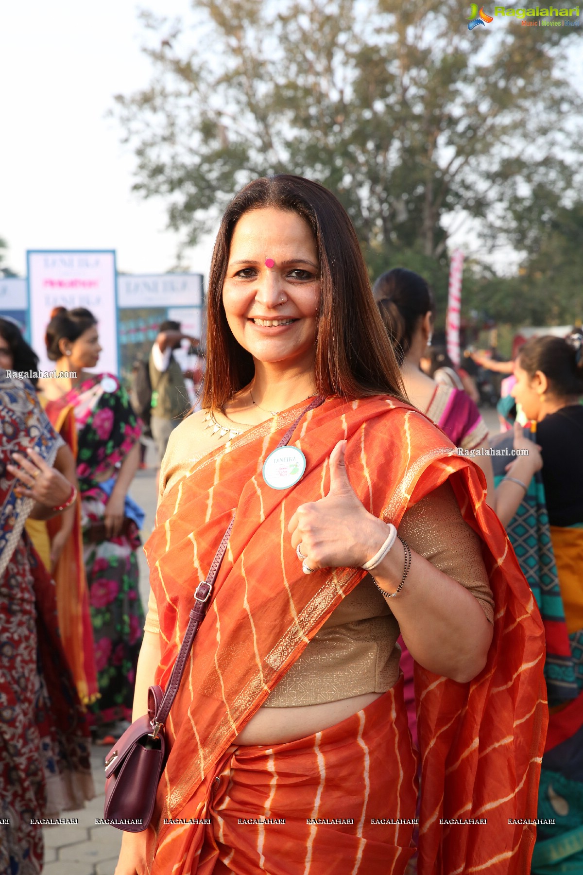 Taneira & Pinkathon's First Saree Run in Hyderabad