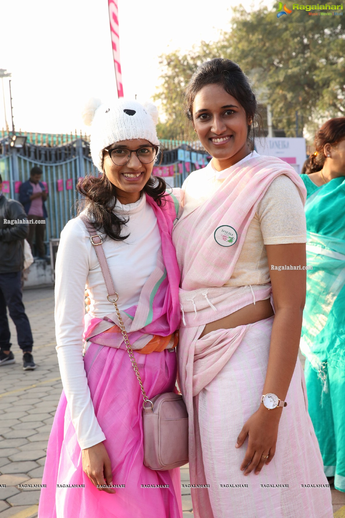 Taneira & Pinkathon's First Saree Run in Hyderabad