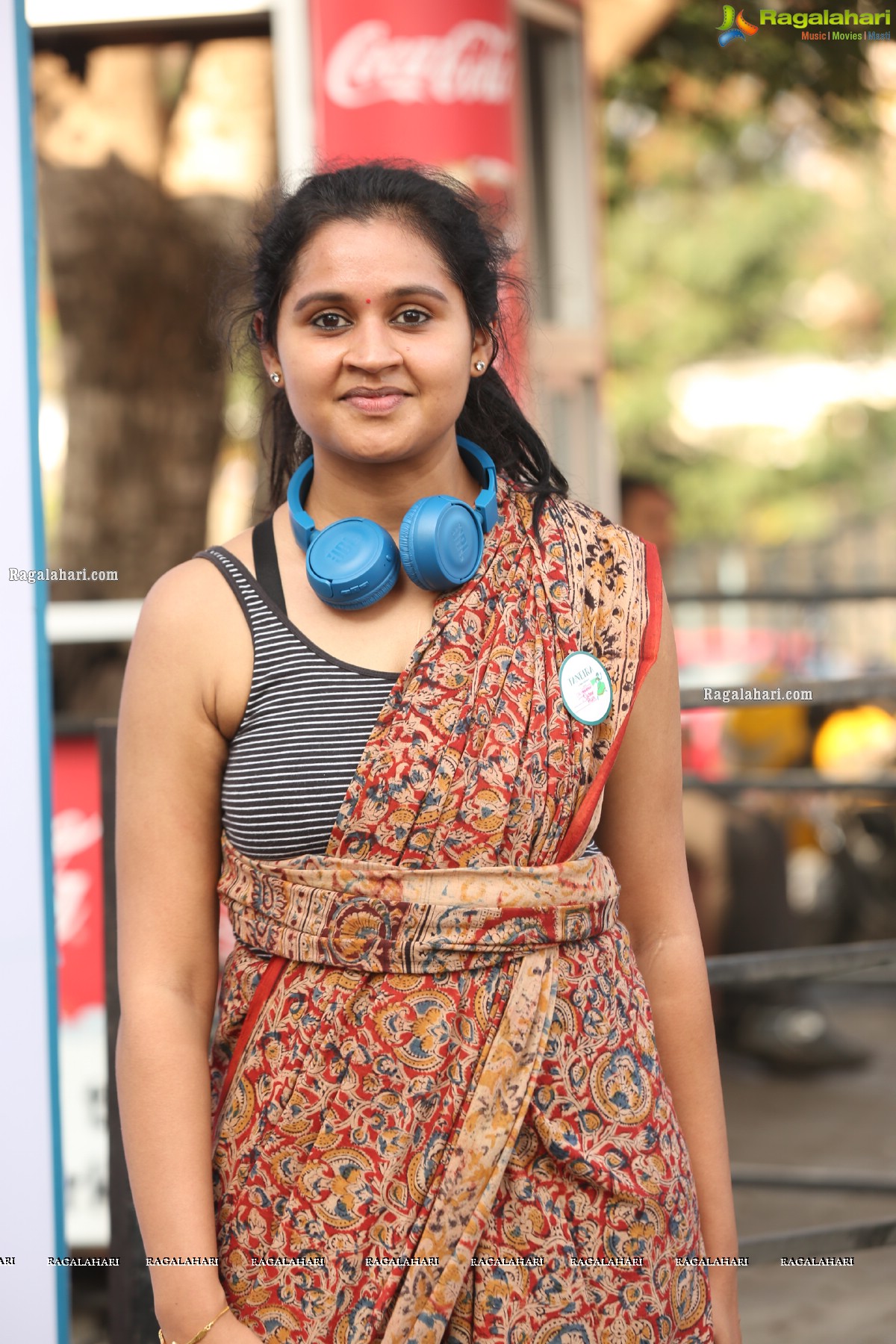 Taneira & Pinkathon's First Saree Run in Hyderabad