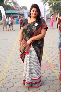 Taneira & Pinkathon's First Saree Run in Hyderabad