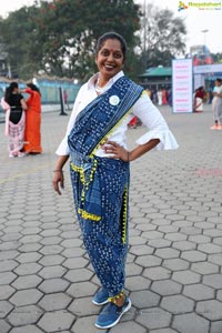 Taneira & Pinkathon's First Saree Run in Hyderabad