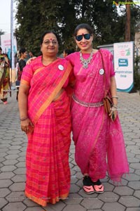 Taneira & Pinkathon's First Saree Run in Hyderabad