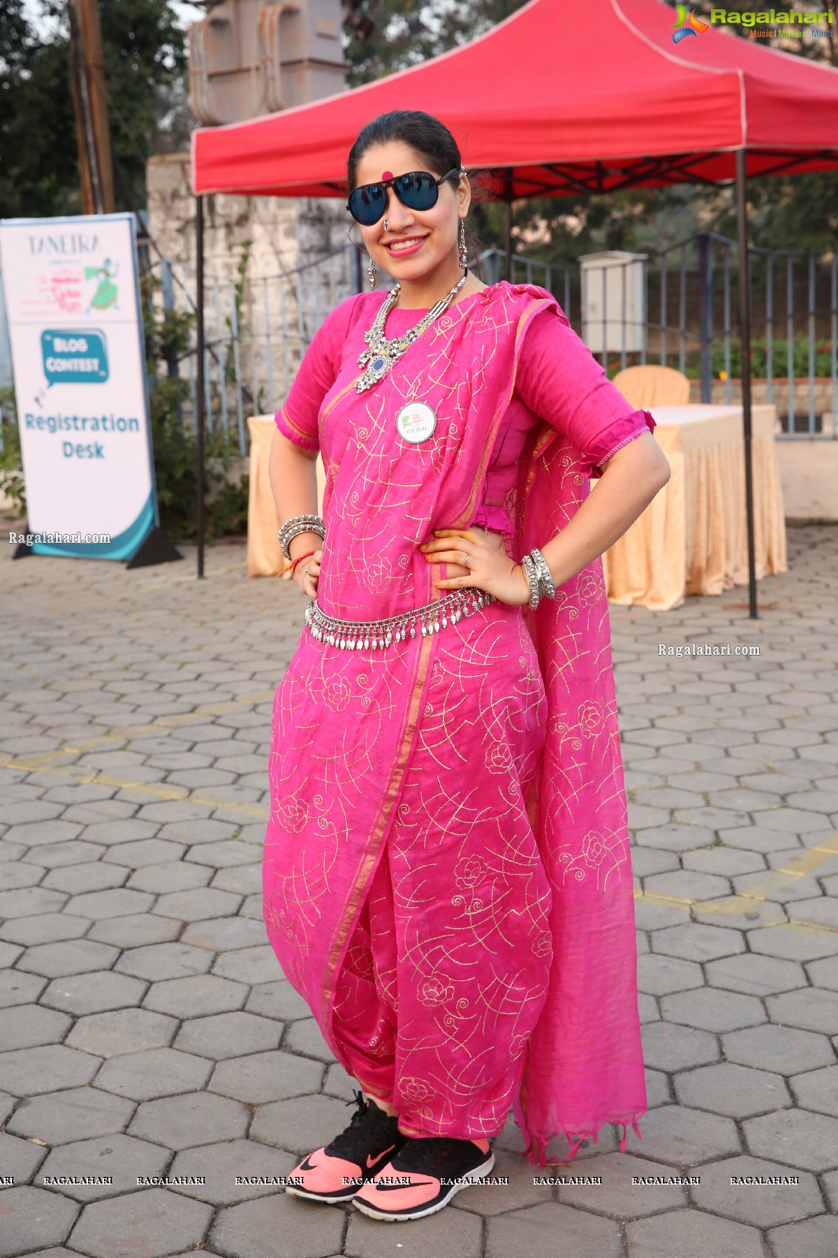 Taneira & Pinkathon's First Saree Run in Hyderabad