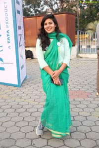 Taneira & Pinkathon's First Saree Run in Hyderabad