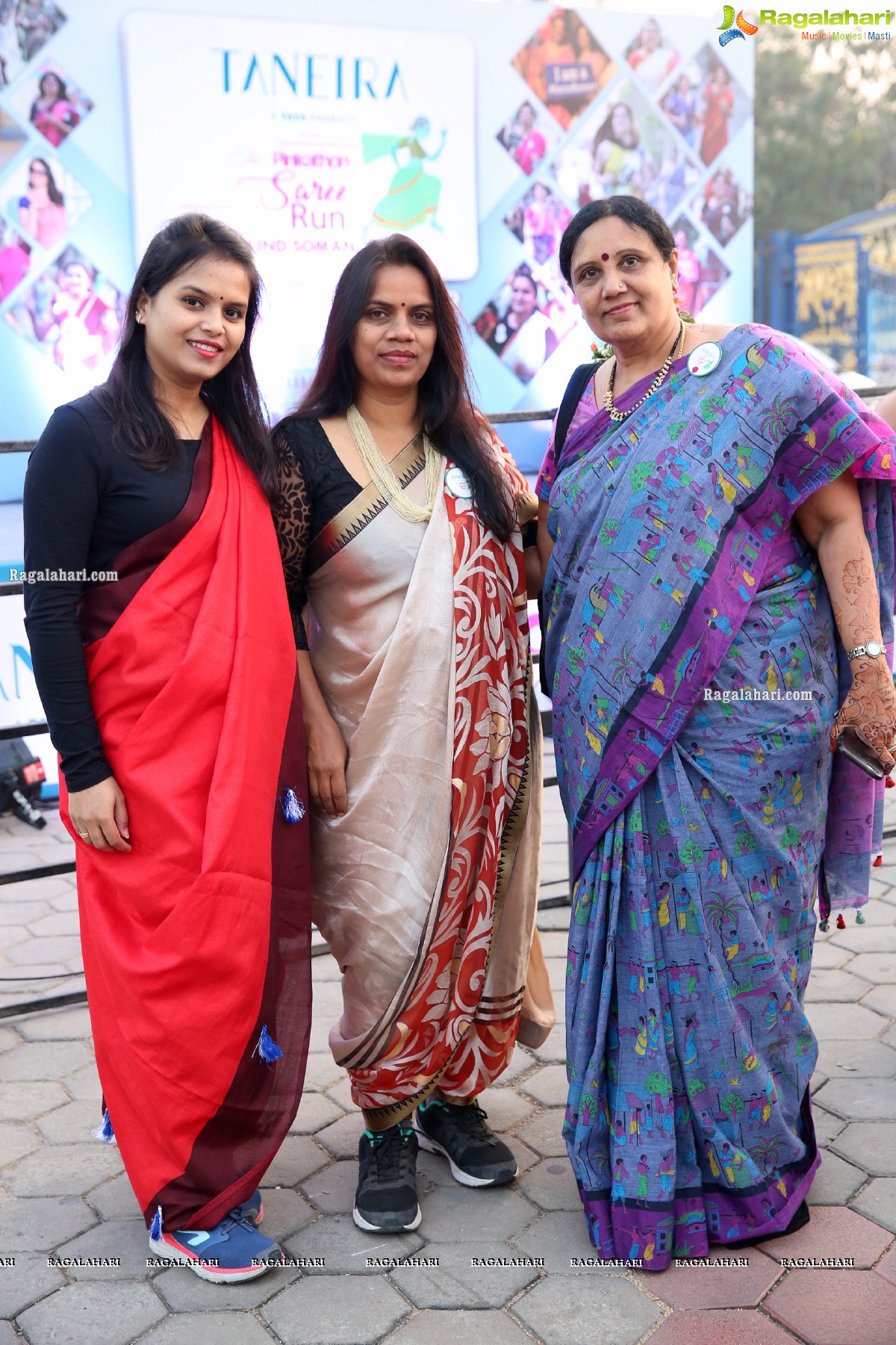 Taneira & Pinkathon's First Saree Run in Hyderabad