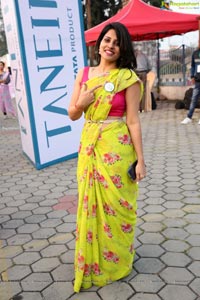 Taneira & Pinkathon's First Saree Run in Hyderabad