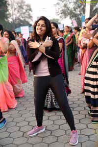 Taneira & Pinkathon's First Saree Run in Hyderabad