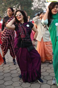 Taneira & Pinkathon's First Saree Run in Hyderabad