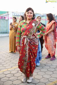 Taneira & Pinkathon's First Saree Run in Hyderabad