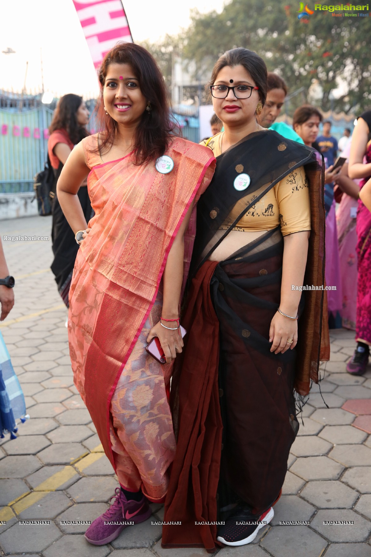 Taneira & Pinkathon's First Saree Run in Hyderabad