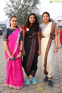 Taneira & Pinkathon's First Saree Run in Hyderabad