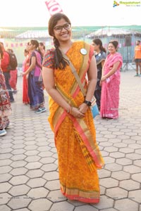 Taneira & Pinkathon's First Saree Run in Hyderabad