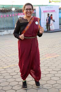 Taneira & Pinkathon's First Saree Run in Hyderabad