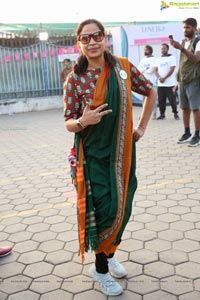 Taneira & Pinkathon's First Saree Run in Hyderabad