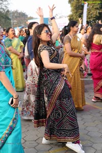 Taneira & Pinkathon's First Saree Run in Hyderabad