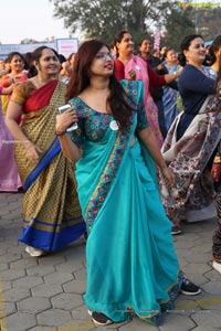 Taneira & Pinkathon's First Saree Run in Hyderabad