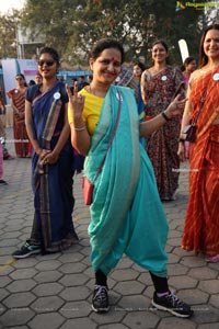 Taneira & Pinkathon's First Saree Run in Hyderabad