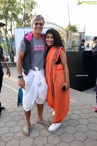 Taneira & Pinkathon's First Saree Run in Hyderabad