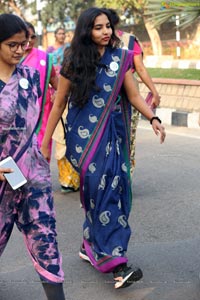 Taneira & Pinkathon's First Saree Run in Hyderabad