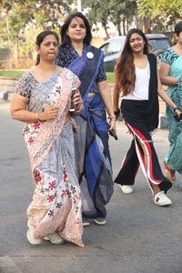 Taneira & Pinkathon's First Saree Run in Hyderabad