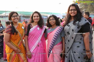 Taneira & Pinkathon's First Saree Run in Hyderabad