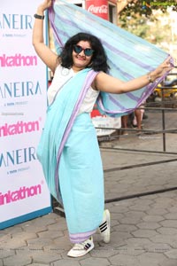 Taneira & Pinkathon's First Saree Run in Hyderabad