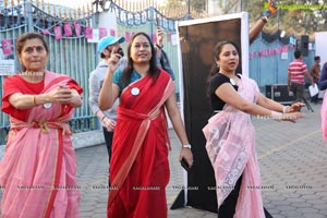 Taneira & Pinkathon's First Saree Run in Hyderabad