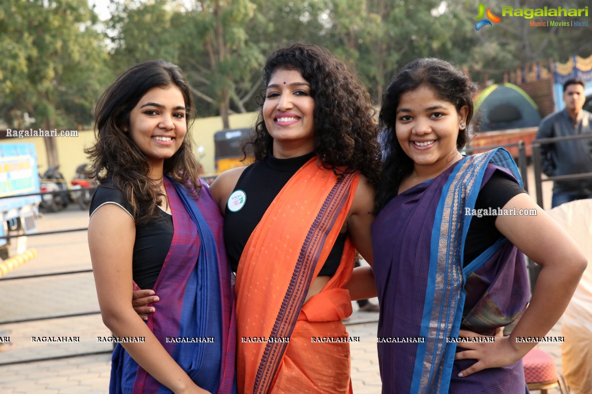 Taneira & Pinkathon's First Saree Run in Hyderabad