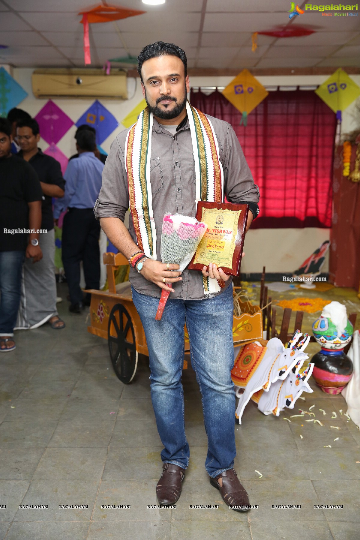 Sankranti Sambaralu with Bombhaat Movie Team by Regency College