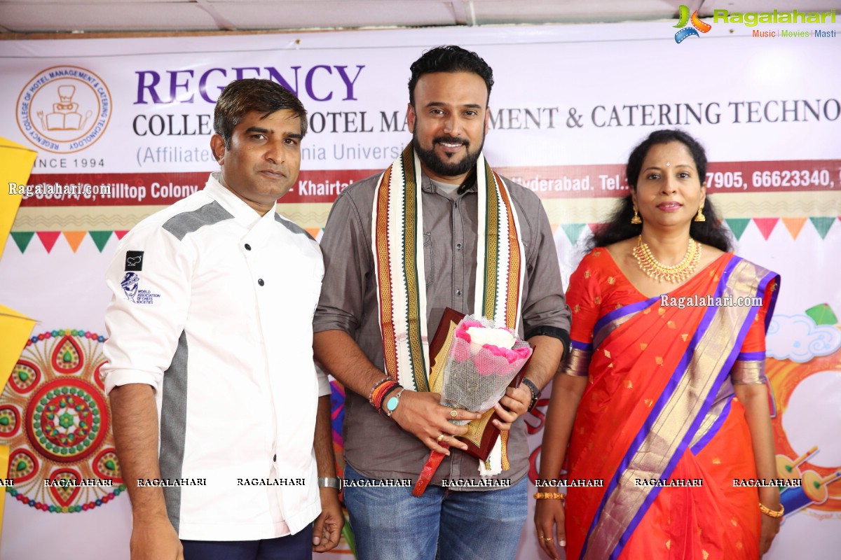 Sankranti Sambaralu with Bombhaat Movie Team by Regency College